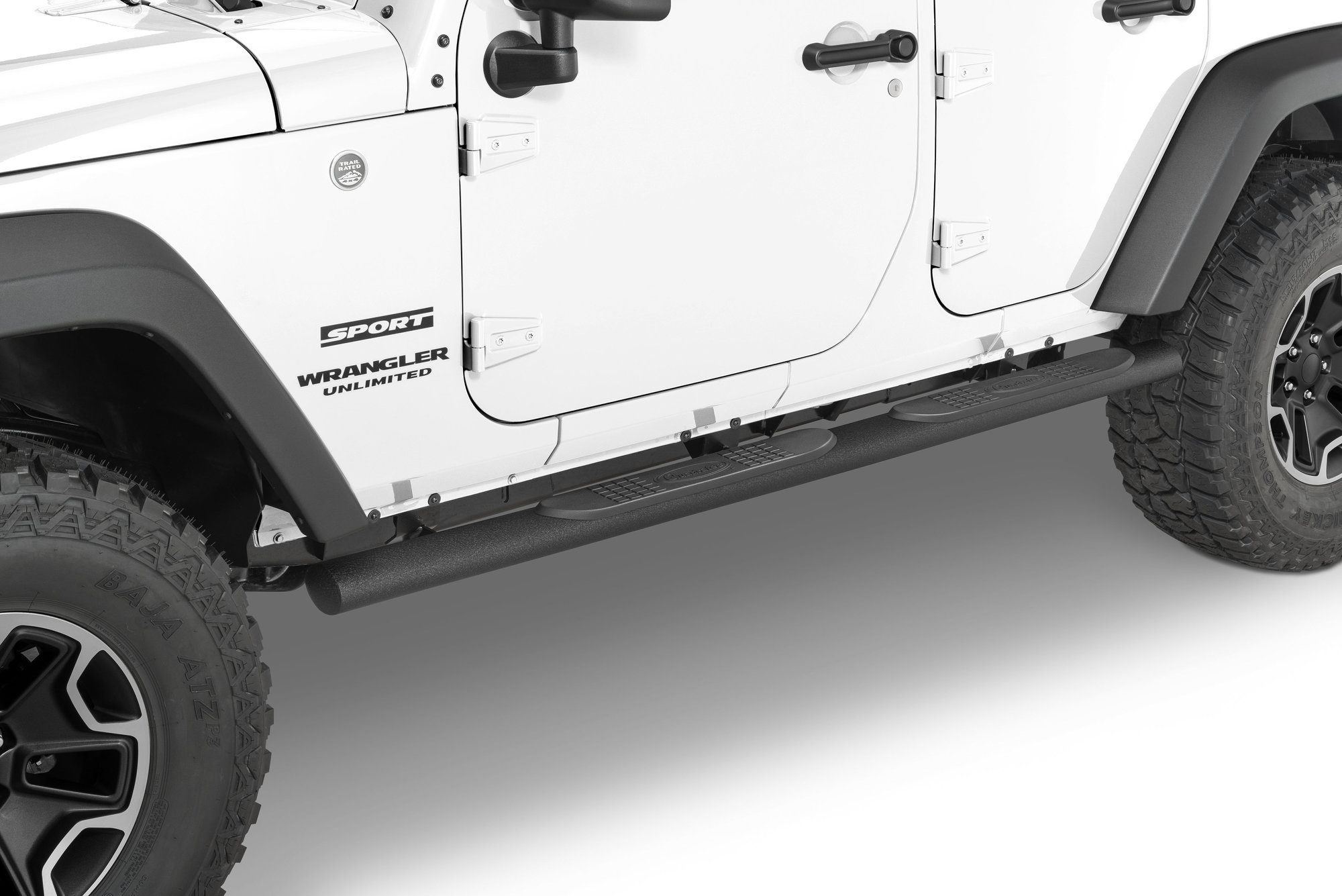 Quadratec QR4 Heavy Duty Oval Side Steps for 0718 Jeep Wrangler